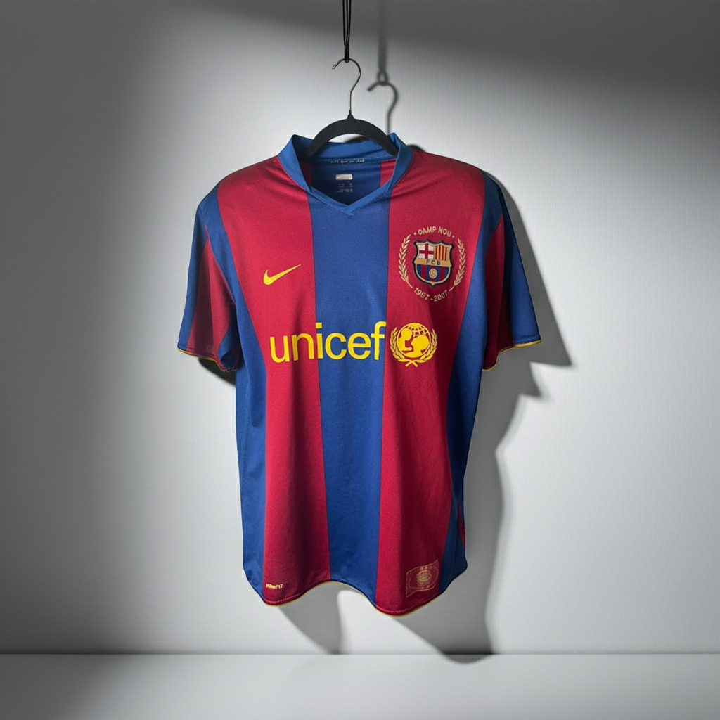 Nike FC Barcelona 2007-2008 Football Shirt M