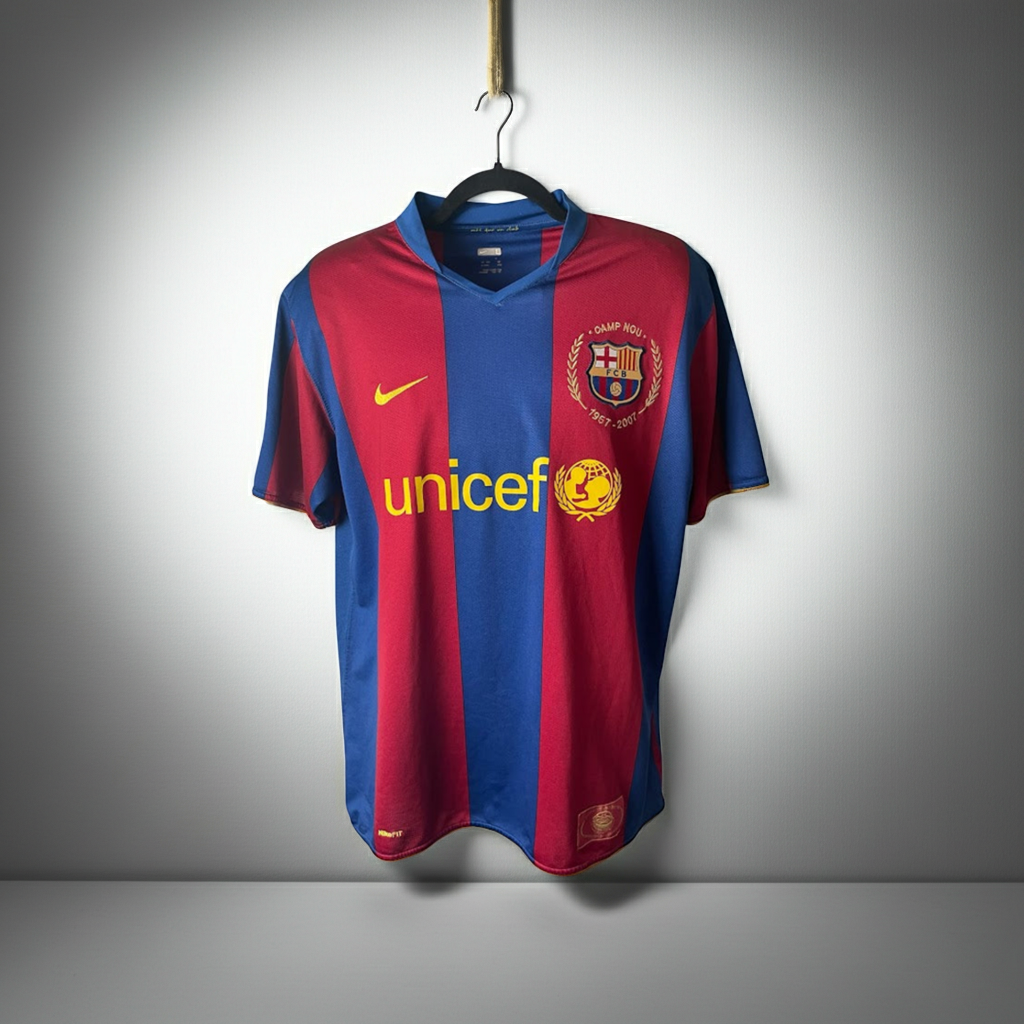 Nike FC Barcelona 2007-2008 Football Shirt M